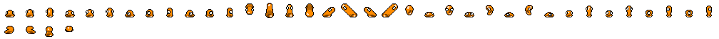 Shog marrón · hoja de sprites