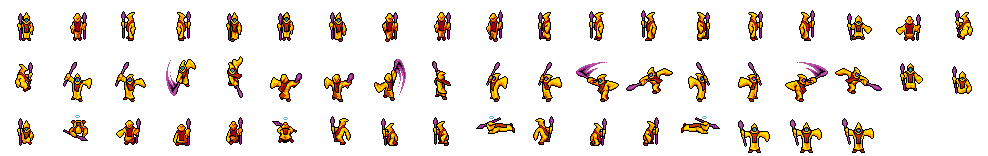 Fire Mage · sprite sheet