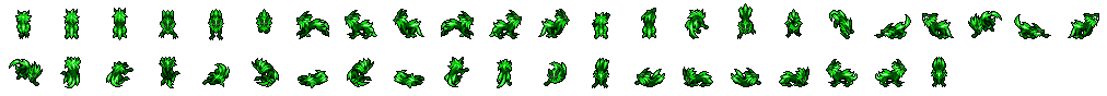 Perro viento · hoja de sprites