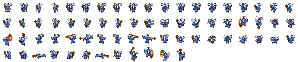 Popokura · hoja de sprites
